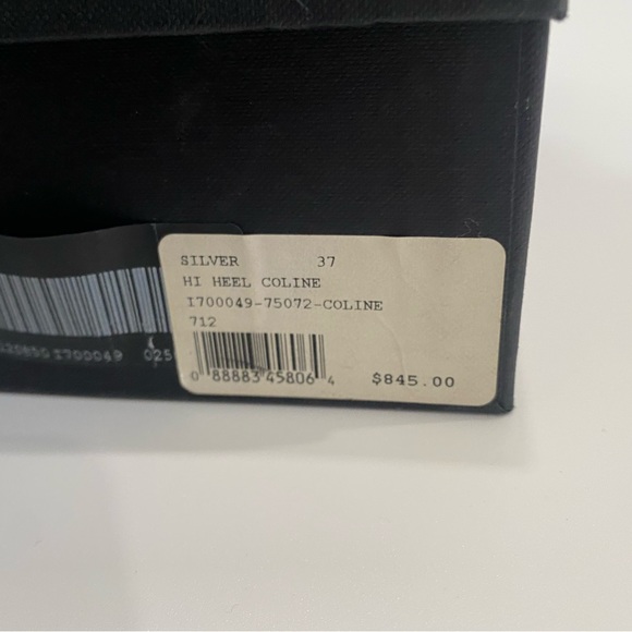 Authentic Giuseppe Zanotti's strappy patent-leather sandals- silver - Picture 5 of 5